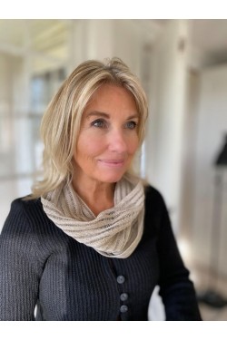 Cirkelsjal enfärgad 100% lin Cirkelsjal enfärgad 100% lin
