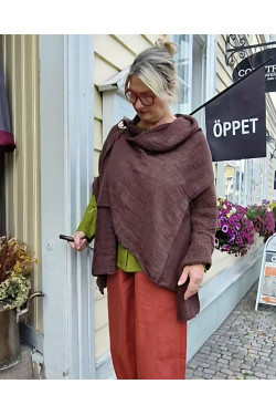 S J A L  stor 100% lin -mörk choklad-