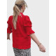 Blus Millie med halvlång smockad ärm 100% lin