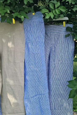 Alba Pants with Wide Legs 100% Linen