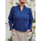 Blouse Molly with Full-Length Smocked Sleeves – 100% Linen 