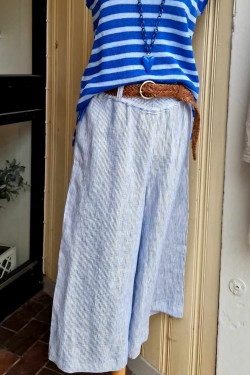 Byxa Culotte KORT 100% lin