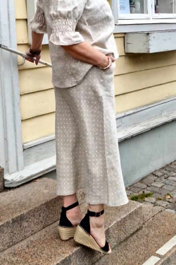 Byxa Culotte KORT 100% lin Byxa Culotte KORT 100% lin