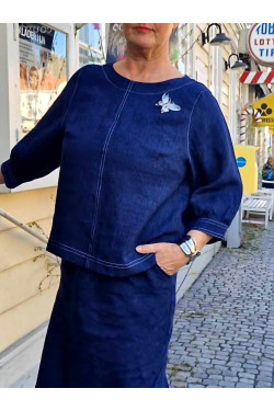 Jeansblå