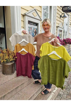 Teeshirt/blus 100% lin 