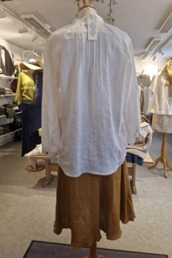 Blus/tunika Strå 100% lin vit