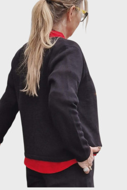 Kofta Kelly 1-färgad, 70 lin/30 ecobomull