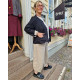 L I N N E J A C K A  Louise 100% lin -svart-