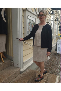 Kofta Lina 100% lin -svart-