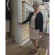 Kofta Lina 100% lin -svart-